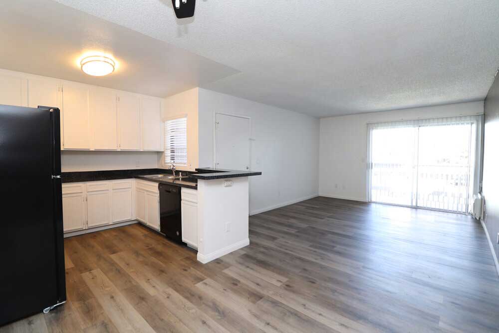 Pepper Creek Apartments Kitchen & Living Room for 2 Bed unit